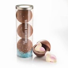 Hot Chocolate Bombes - packed with marshmallow ducks!