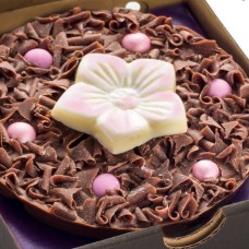 Mini Flower Chocolate Pizza