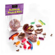 Have a smashing time with our chocolate Rainbow Smash Ball! (3 Quntity)