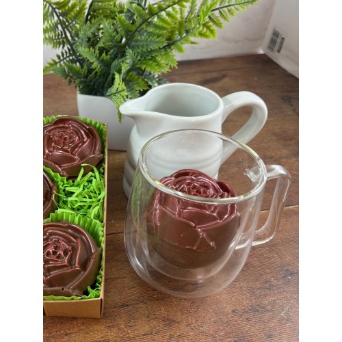 Red roses hot chocolate bombes (1 Single Rose Bombe)