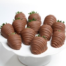 Dark And Milk Chocolate Covered Strawberries (12 pieces)