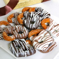 Triple Chocolate Dipped Pretzels