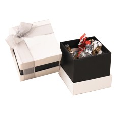 Cube box with chocolates