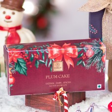 Luxury Chocolate Delicious Rich Eggless Plum cake Mixed With Dry Fruits - 350 Grams 100% Veg