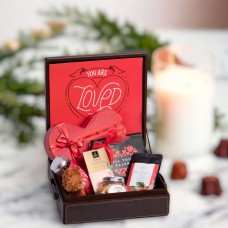 Luxury Chocolate You are Loved Leather hamper