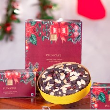 Luxury Chocolate Delicious Rich Eggless Plum cake Mixed With Dry Fruits - 500 Grams 100% Veg